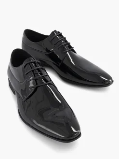 Black Lace-Up Shoe Lacquer