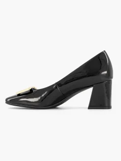 Black Lacquer Pump Decorative Buckle