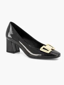 Black Lacquer Pump Decorative Buckle