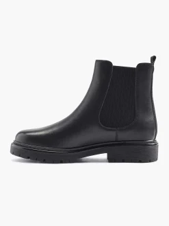 Black Leather Chelsea Boot