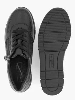 Black Leather Comfort Sneaker