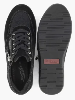 Black Leather Comfort Sneaker