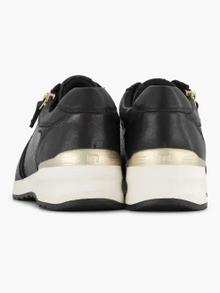Black Leather Comfort Sneaker