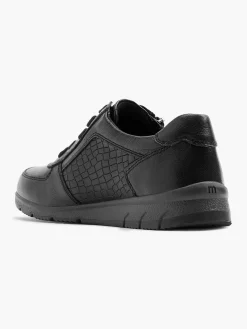 Black Leather Comfort Sneaker