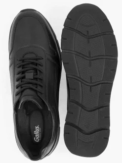 Black Leather Sneaker