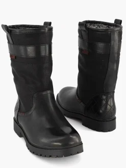 Black Lined Ankle Boots