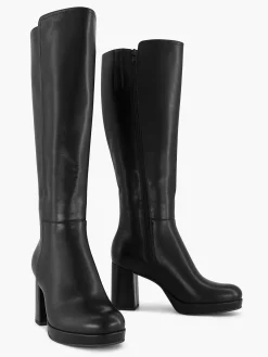 Black Long Boot Heel