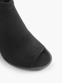 Black Peep Toe Sandalette