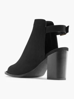 Black Peep Toe Sandalette