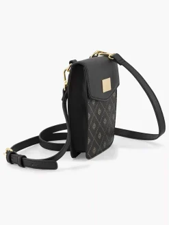 Black Phone Bag Print