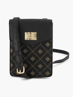 Black Phone Bag Print