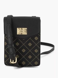 Black Phone Bag Print