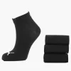 Black Puma Quarter Plain 3 Pack 35-38