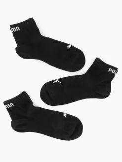Black Puma Quarter Plain 3 Pack 35-38