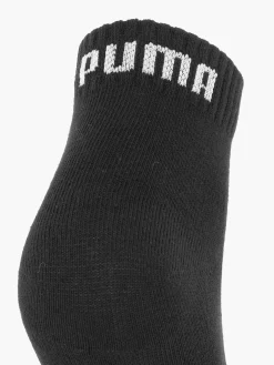 Black Puma Quarter Plain 3 Pack 35-38
