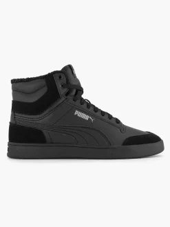 Black Puma Shuffle Mid Fur
