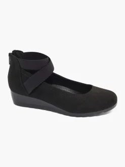 Black Pump Wedge Heel