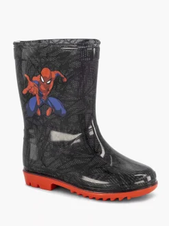 Black Rain Boot Spiderman