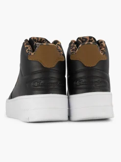 Black Rebound Platform Mid Animalier