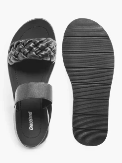 Black Sandal Braided