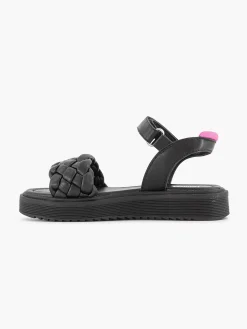 Black Sandal Braided