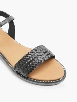 Black Sandal Braided