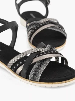 Black Sandal Braided