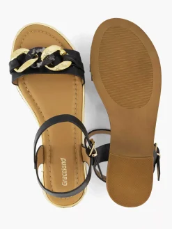 Black Sandal Decorative Necklace