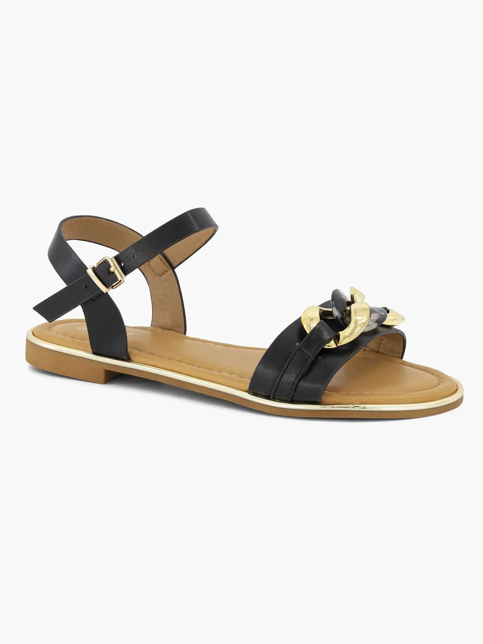 Black Sandal Decorative Necklace