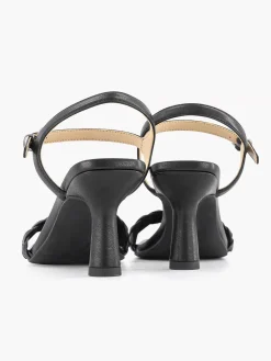 Black Sandalette Braided