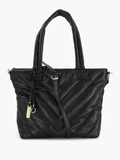 Black Shoulder Bag Quilted