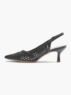 Black Slingback Pump