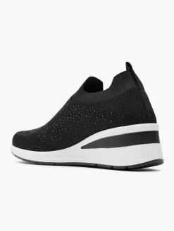 Black Slip-On Rhinestones