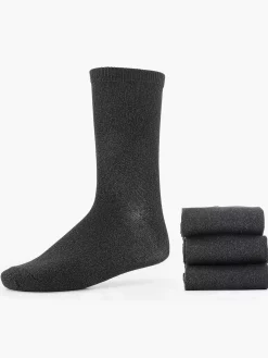 Black Socks 35-42 3 Pack