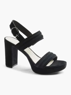 Black Suede Sandalette