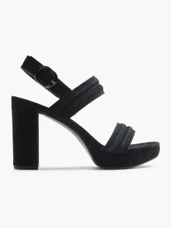 Black Suede Sandalette