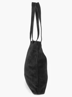 Black Suede Shoulder Bag
