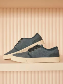 Blue Canvas Sneaker