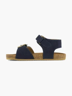 Blue Leather Sandal Velcro