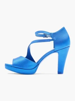 Blue Pump Satin
