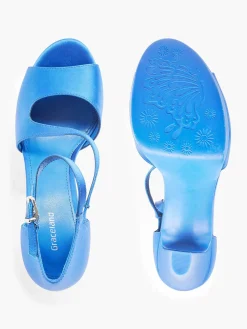 Blue Pump Satin