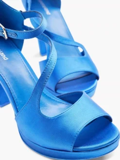 Blue Pump Satin