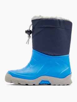 Blue Rain Boot Dino Lined