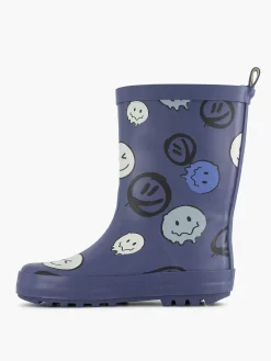 Blue Rain Boot Smiley