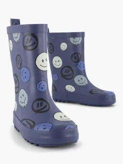 Blue Rain Boot Smiley