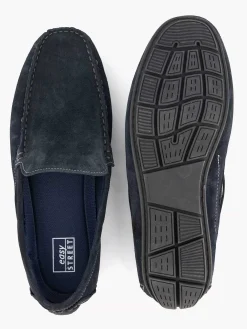 Blue Suede Comfort Slip-On