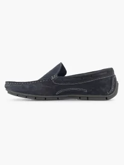 Blue Suede Comfort Slip-On
