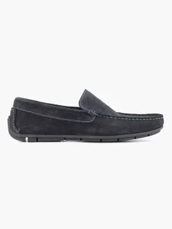 Blue Suede Comfort Slip-On