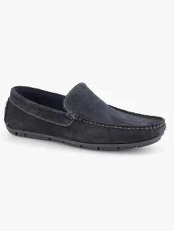 Blue Suede Comfort Slip-On