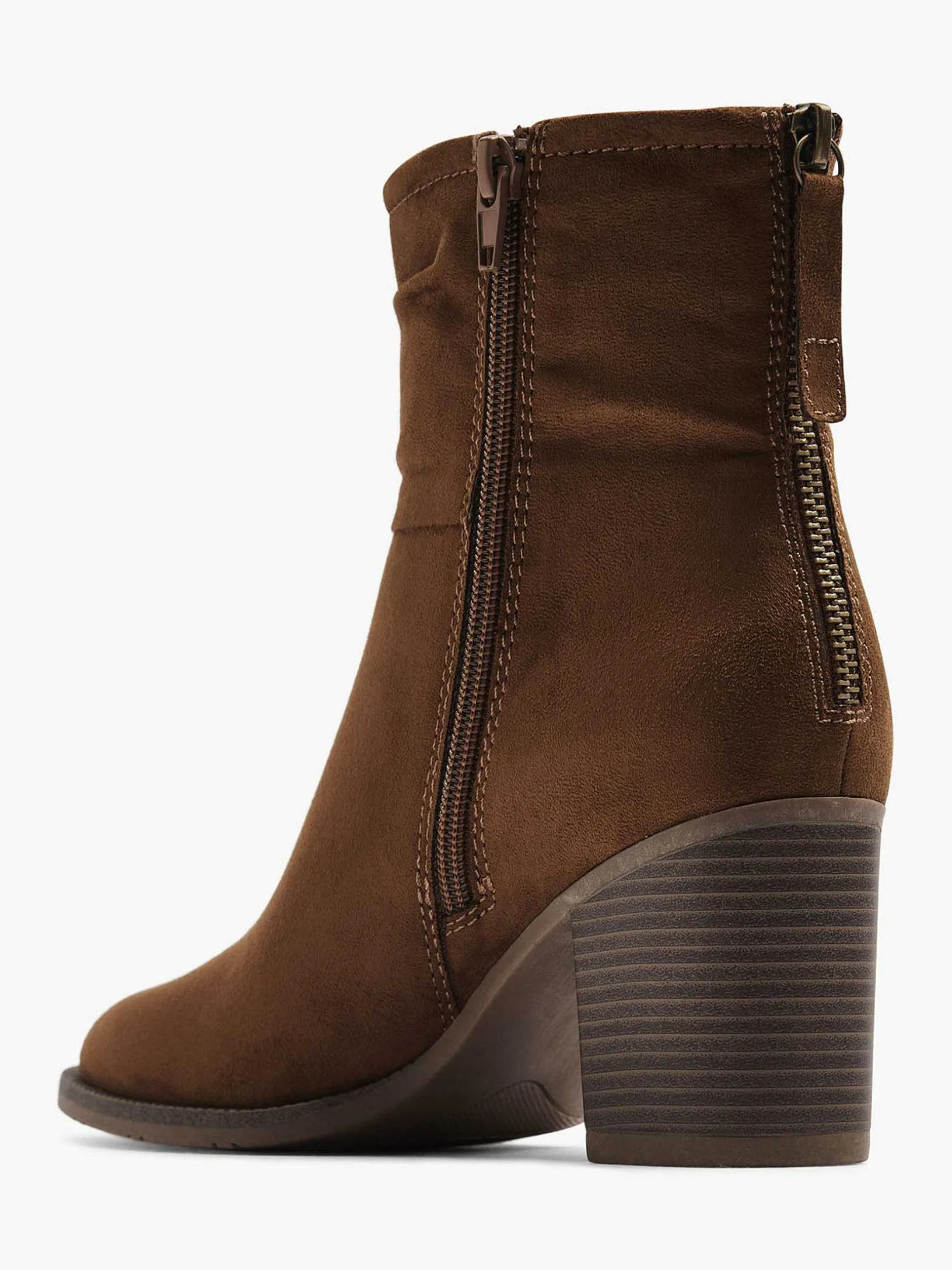 Brown Ankle Boot Heel